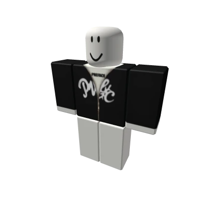 PRFC Cursive Basic Zip Hoodie Black