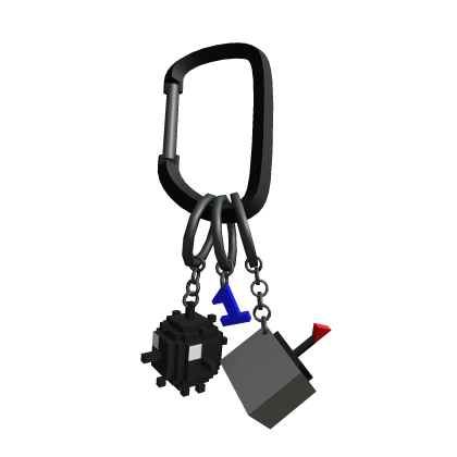 minesweeper carabiner / keychain
