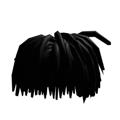 Black Messy Medium Locs