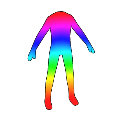 Rainbow Avatar Outline