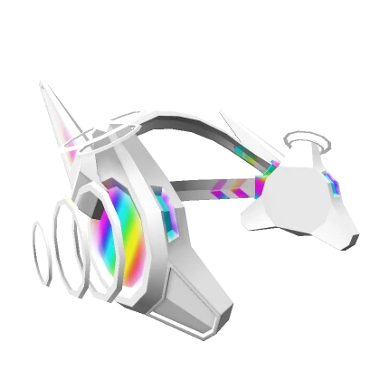 RGB White Rainbow Gamer - Neon Headphones