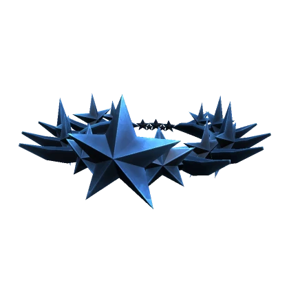 Blue Spiky Star Crown