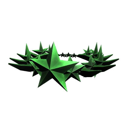 Green Spiky Star Crown