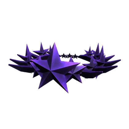 Purple Spiky Star Crown