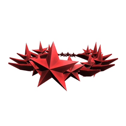 Red Spiky Star Crown