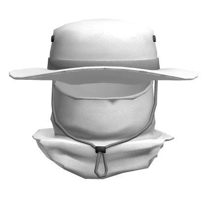 Balaclava Fisher Hat White