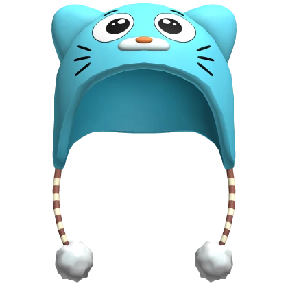 blue cat gumball hat