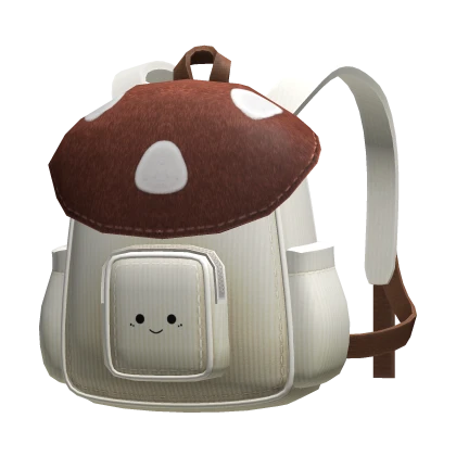 Kawaii Mushroom Backpack (Brown)