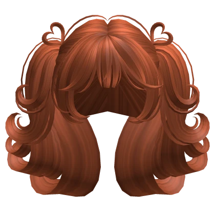 Swirly Short Heart Pigtails (Ginger)