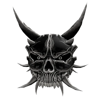 Oni White Skull Mask