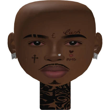 GANGSTER BOY FACE MESH MAKEUP TATTOO KID HEAD