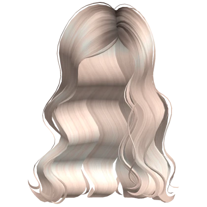 Wavy Kpop Idol It Girl Hair in Platinum Blonde