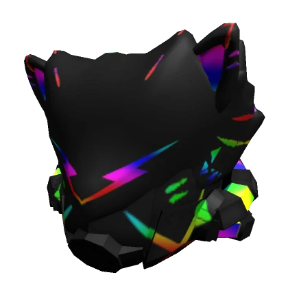 RGB Rainbow Gamer - Wolf Mech Helmet 