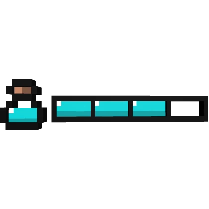 Neon Cyan 8-Bit XP Bar