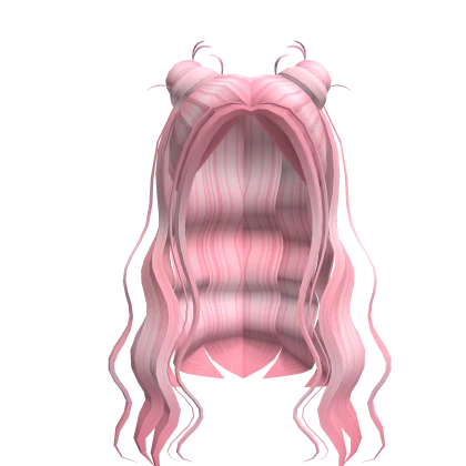 Pink Messy Bun Hair
