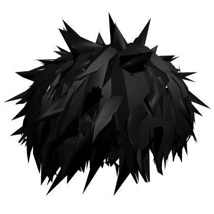Black Messy Anime Hair v4