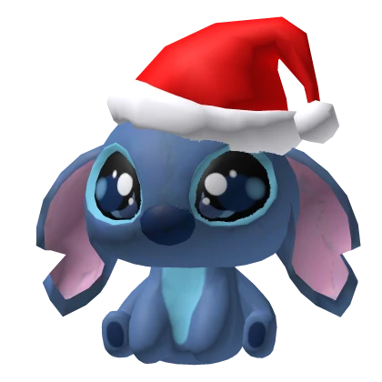 Santa Blue Stitch Alien