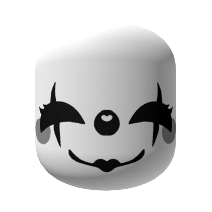 Happy Silly Mime Face