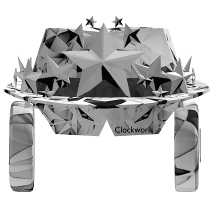 White Fedora + Crowns + shades + headphones