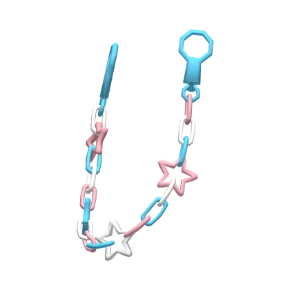 trans pride 1.0 right kidcore wallet chain