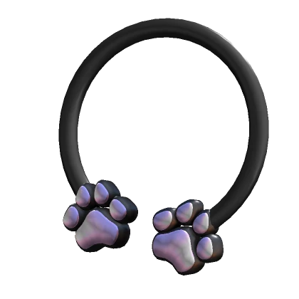 Black & Pink Paw Nose Ring