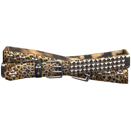 Leopard Emo Crosses Double Belt 1.0