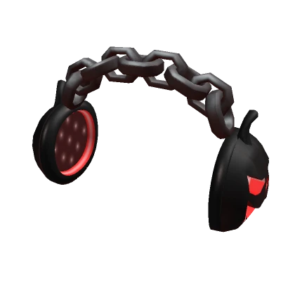 Red Chained Pumpkin Headphones