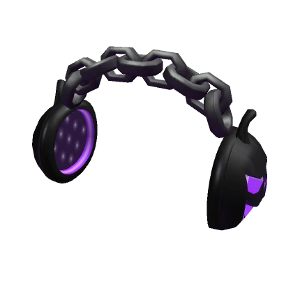 Purple Chained Pumpkin Headphones