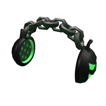 Green Chained Pumpkin Headphones