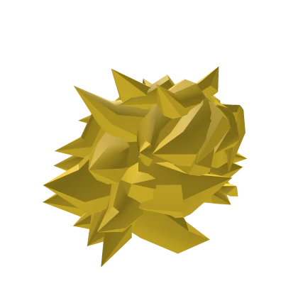 Messy spiky yellow hair
