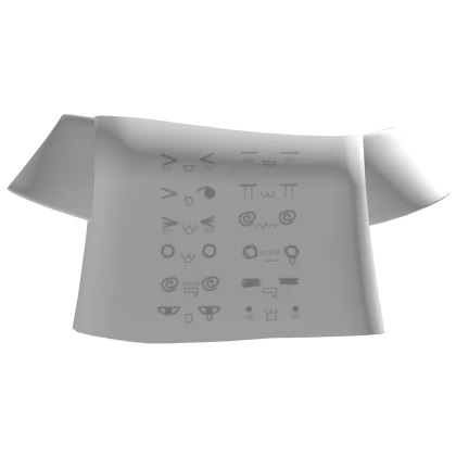 white kaomoji shirt