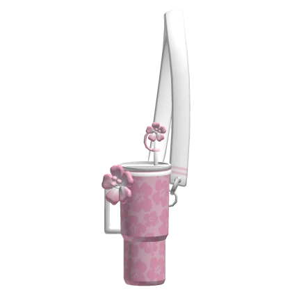 Preppy Light Pink Summer Cup Carrier