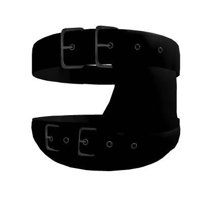 black vkei belt mask