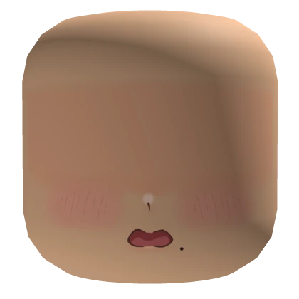 Eyeless Blushing Face