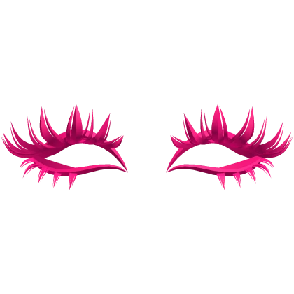 hot pink lashes