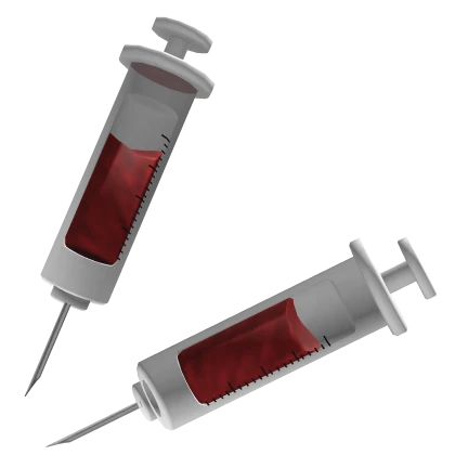 red nurse syringe in my head