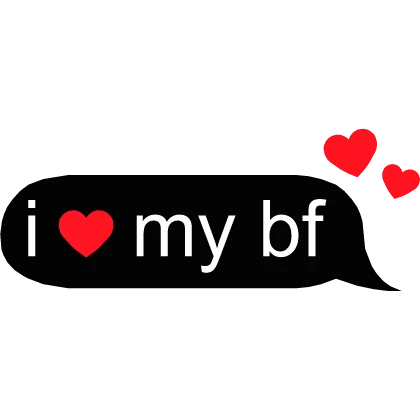 i heart my best friend text