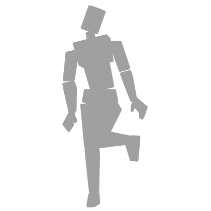 kawaii leg up profile pose