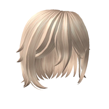 Short Wispy Blonde Bob