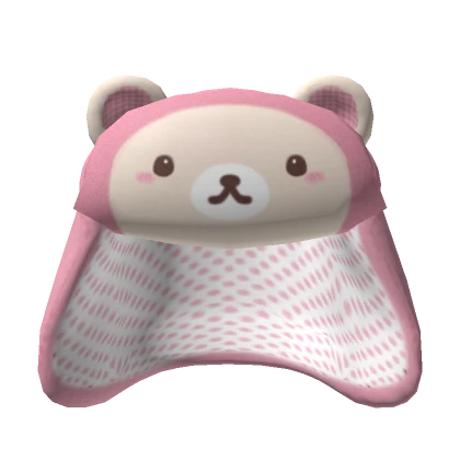 Adorable Pink Bear Hood