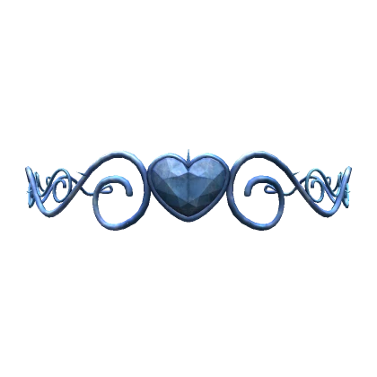 Blue Heart of Thorns Crown