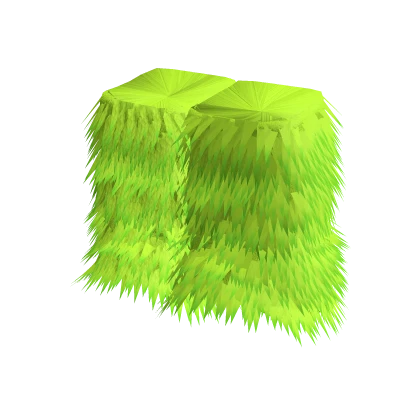 Fluffy Scene Neon Green Leg Warmers