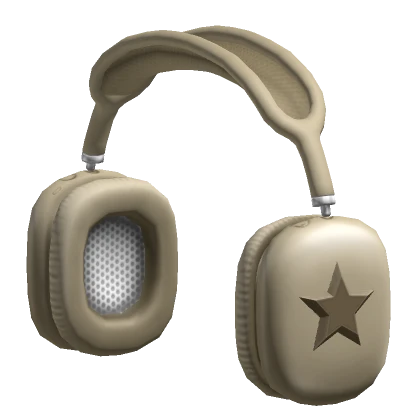  Biege Star Headphones