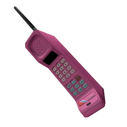80s retro pink phone 
