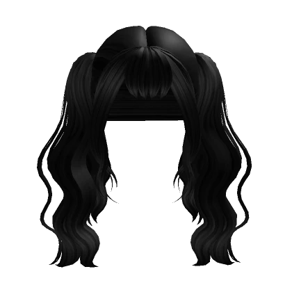 Long Black Wavy Hair