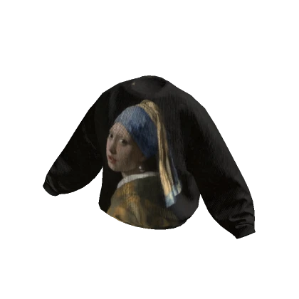 Girl with a pearl earring sweatshirt - DRESSX