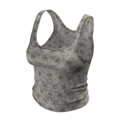 Pink Floral Tank Top 
