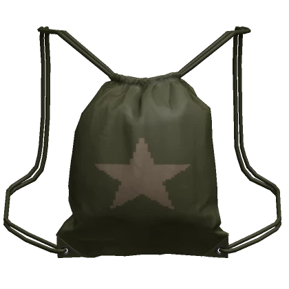 Drawstring Bag Green Star 1.0