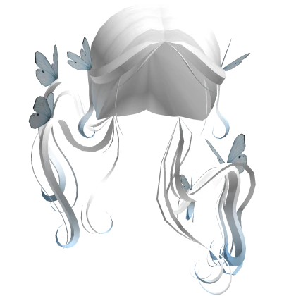 Magical White Fantasy Butterfly Hair