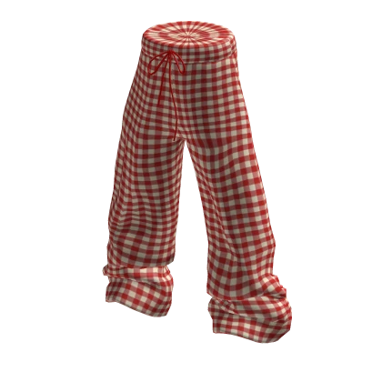 💜 Cotton Pajama Pants_Red